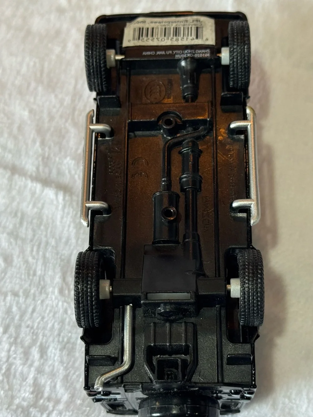 Black Die-Cast Utility Truck Toy